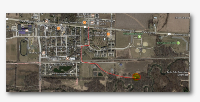 Located On Brown Street South Of The Railroad Tracks - Aerial Photography, transparent png download