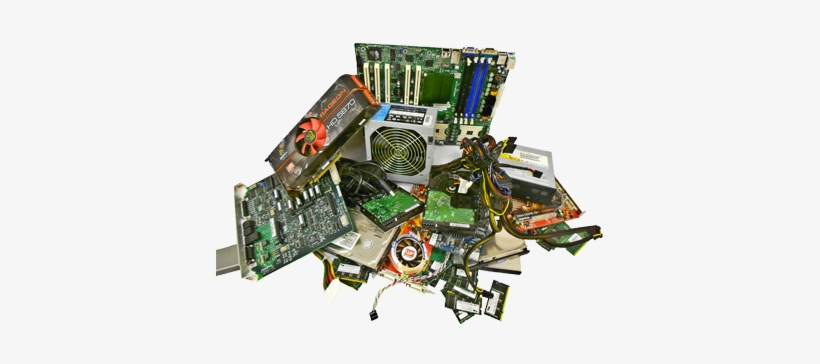 Mixed Electronic Waste - Computer In Parts, transparent png download
