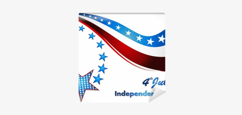 American Flag, Vector Background For Independence Day - Independence Day, transparent png download