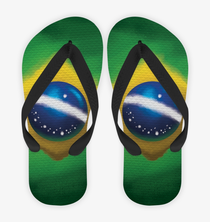 Nação Amada De Fábio Limana - Chinelo Bandeira Do Brasil Png, transparent png download
