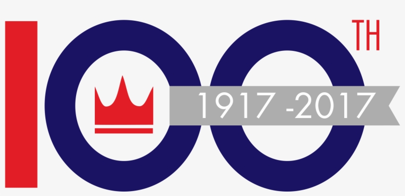 100th Crown Logo - Circle, transparent png download