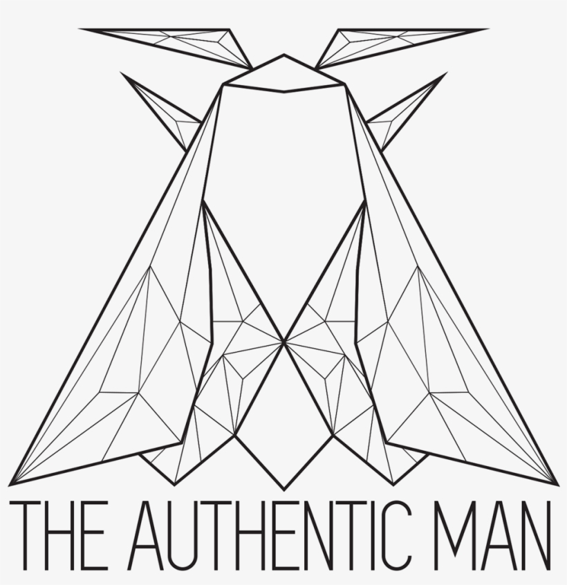 Logo For Kaiser Permanente's "the Authentic Man" Program - Line Art, transparent png download
