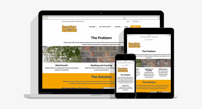 Brickvent - Press Website Design, transparent png download
