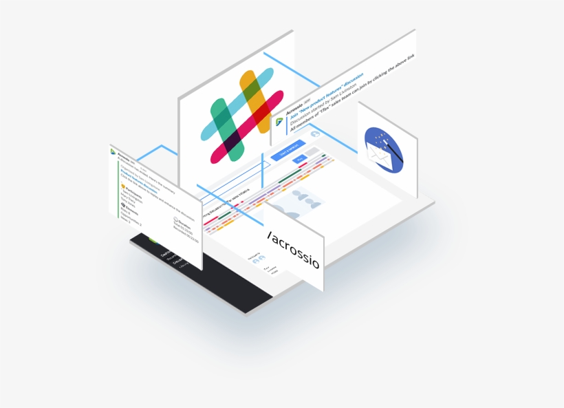 Acrossio For Slack - Diagram, transparent png download