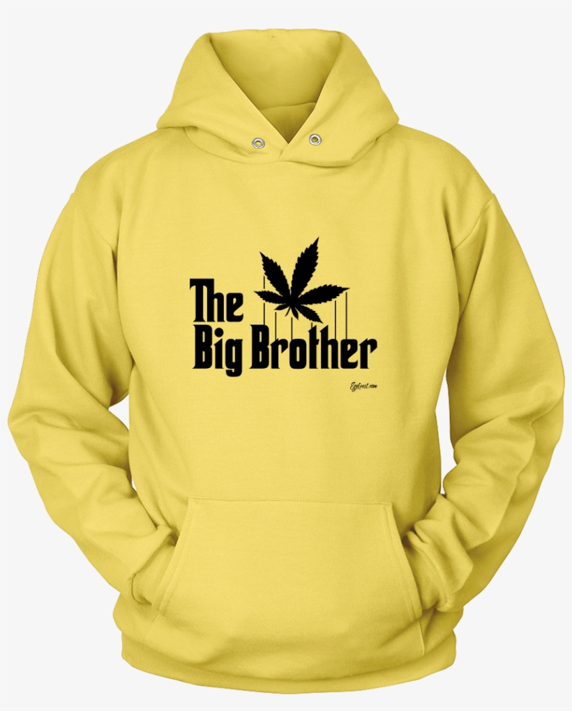 The Big Brother Cannabis Leaf - Dog Hair Is My Glitter Sweatshirt Hoodie, transparent png download