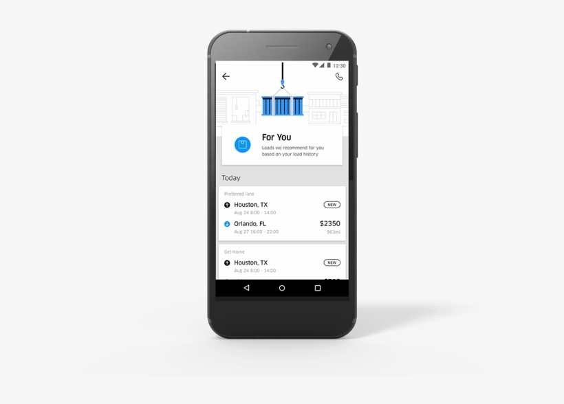Read More - Uber Freight App Home, transparent png download