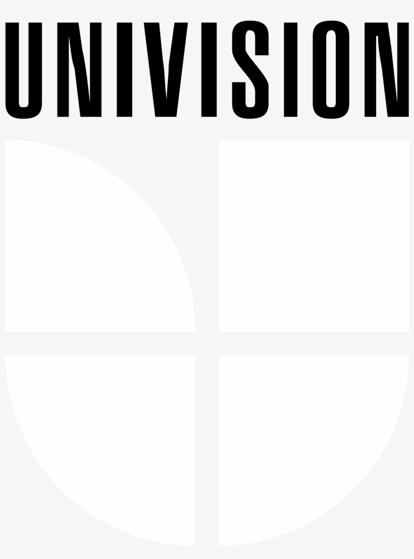 Univision Logo Black And White - Univision Logo Black, transparent png download