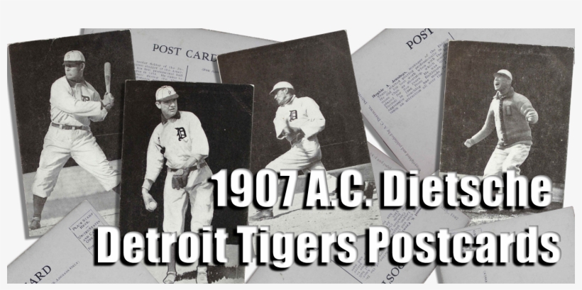 1907 Dietsche Detroit Tigers Postcards - Detroit, transparent png download