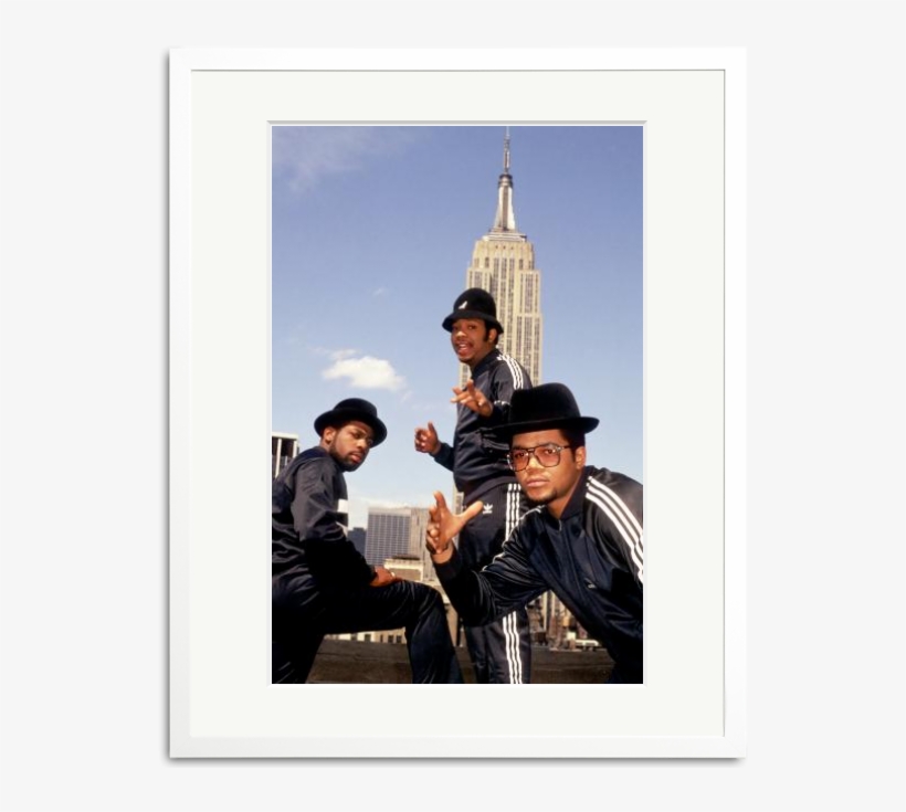 Run Dmc In Front Of The Empire State Building - Run Dmc Adidas, transparent png download