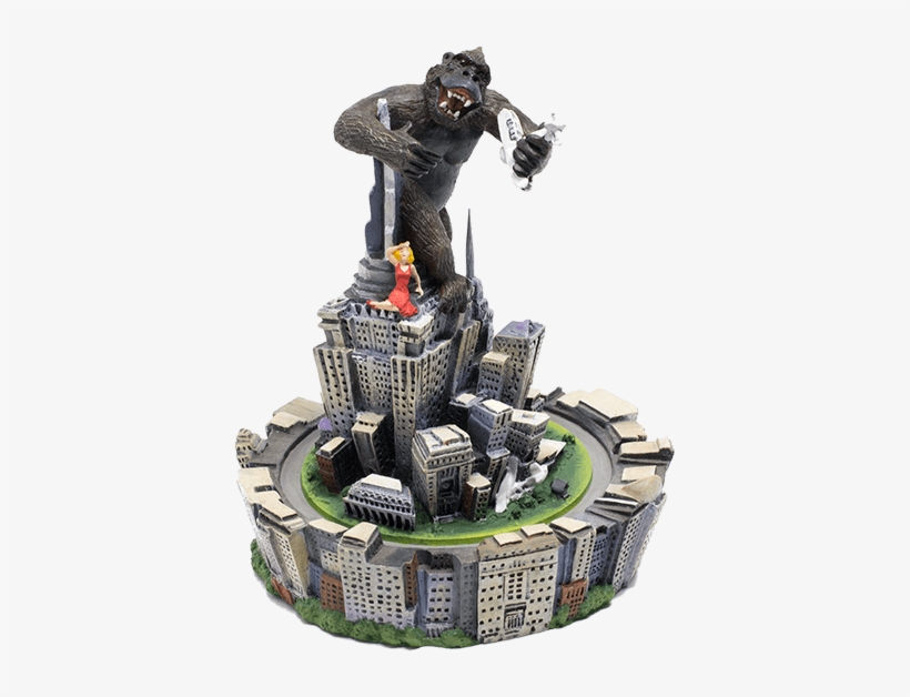 Franklin Mint Limited Edition Glass Dome Collectible - King Kong Empire State Building Toy, transparent png download