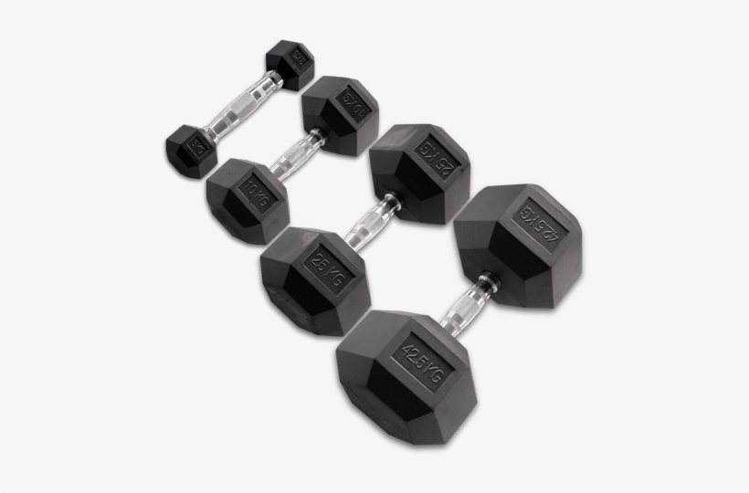 Hexagon Dumbell - Dumbbell, transparent png download