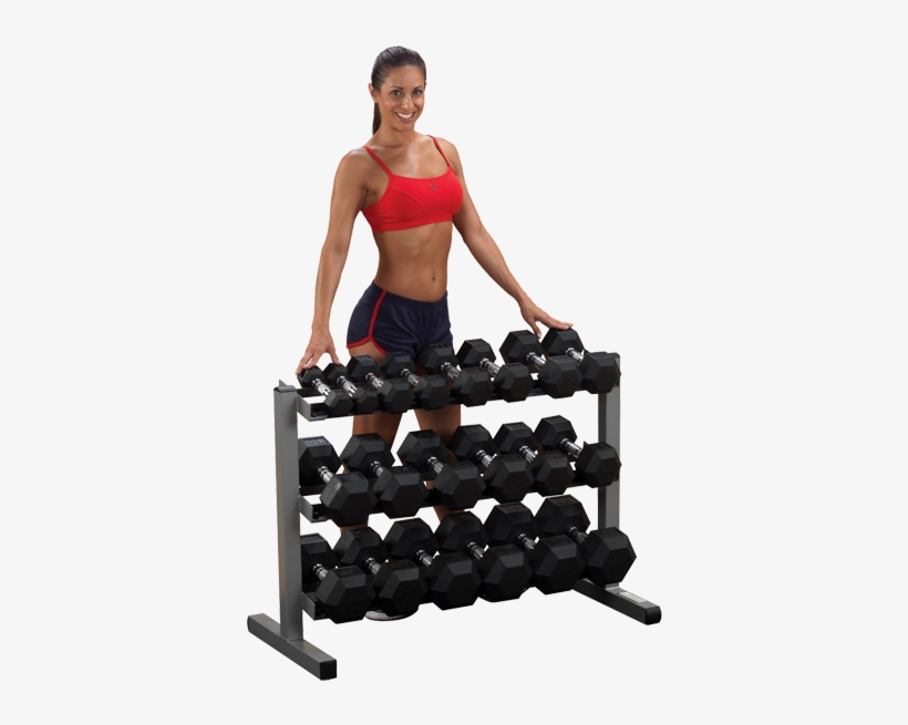 Body Solid Dumbell Rack Gdr363 - Body Solid 3 Tier Dumbbell Rack, transparent png download
