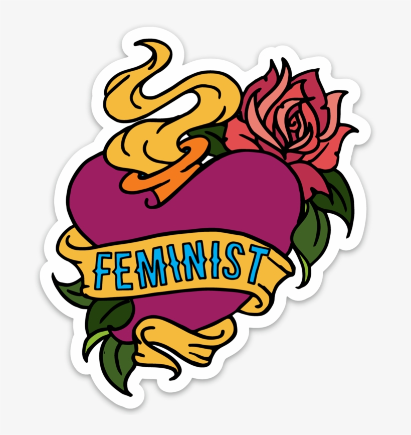 Feminist Tattoo Sticker - Feminism, transparent png download
