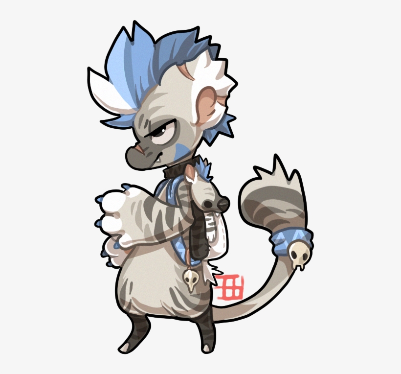 Striped Hyena By Griffsnuff - Chibi Hyena, transparent png download