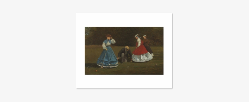 Croquet Scene By Winslow Homer - Croquet Scene Winslow Homer, transparent png download