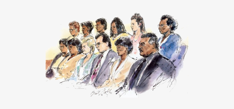 29 08 - Oj Simpson Trial Jury, transparent png download