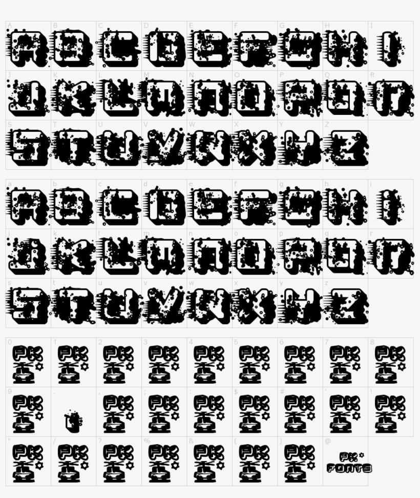 Font Characters - Computer Font, transparent png download