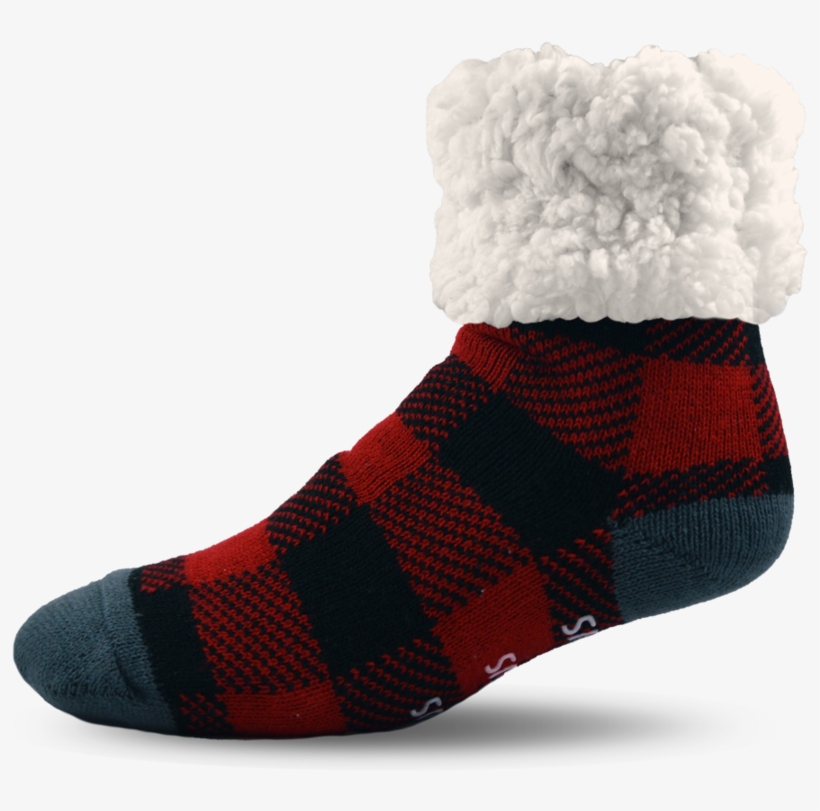 Red Lumberjack - Sock, transparent png download