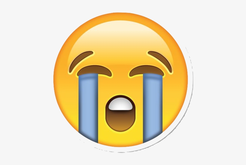 And That Concludes My Presentation On Geometry Dash - Loudly Crying Face Emoticon Emoji Pillow Case Cover, transparent png download