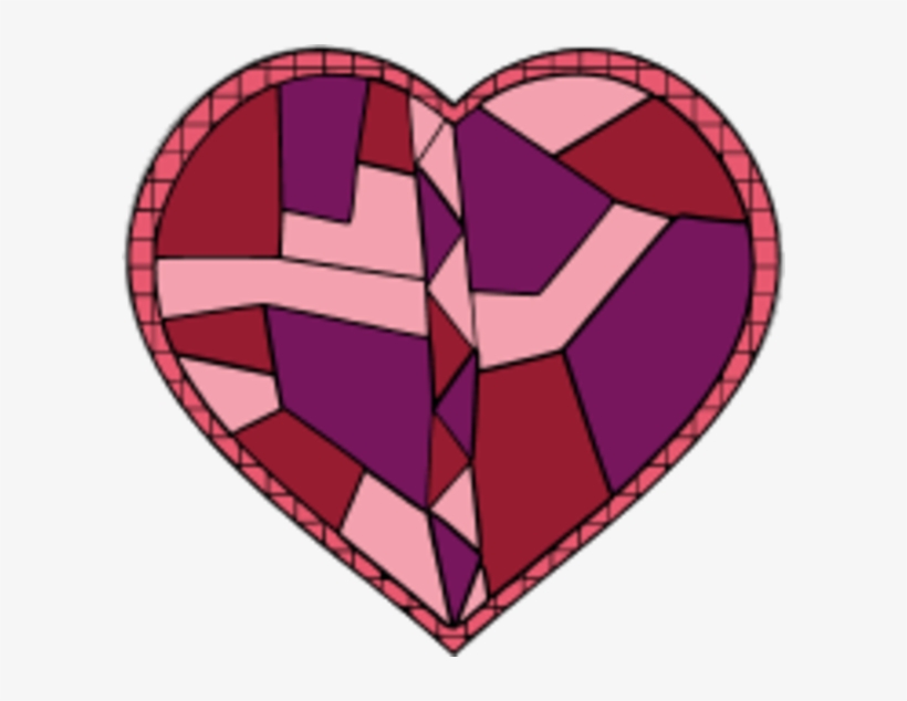 Stained - Stained Glass Heart Png, transparent png download