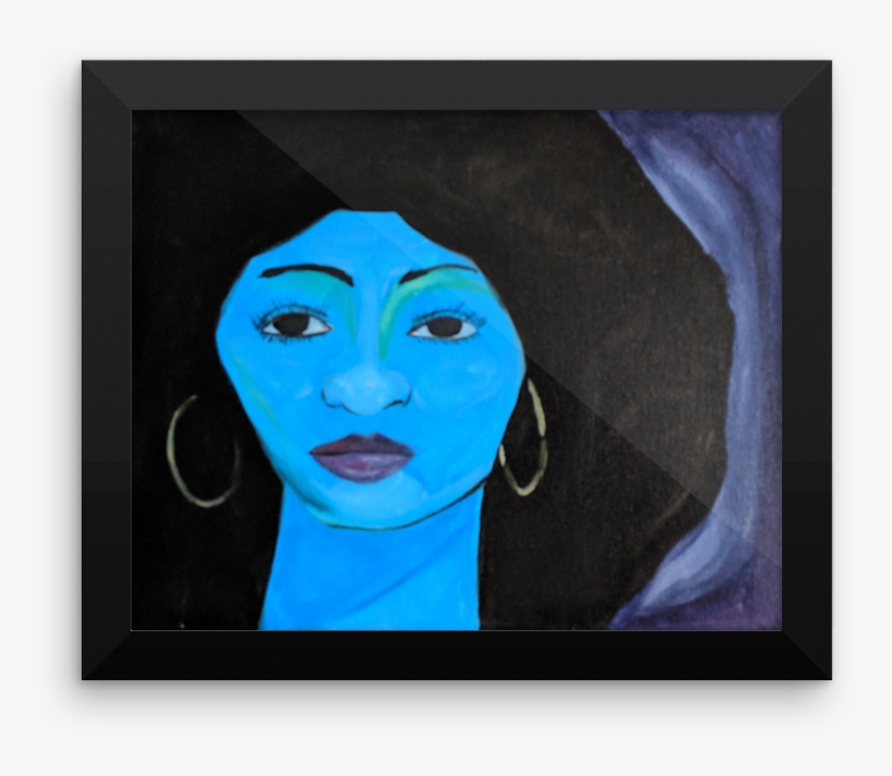 "foxy Blue" Print, transparent png download