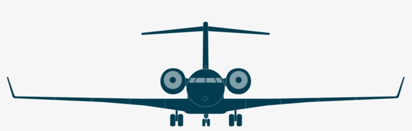 Clipart Library Global Bombardier Business Aircraft - Global 6000 Front View, transparent png download