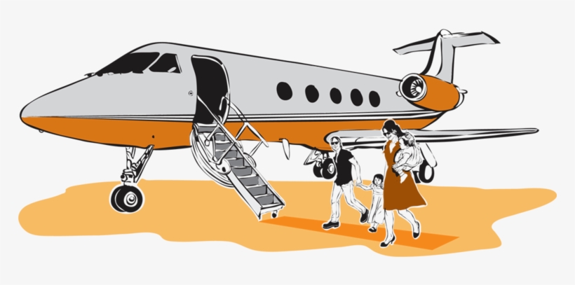 Private Plane Clipart, transparent png download