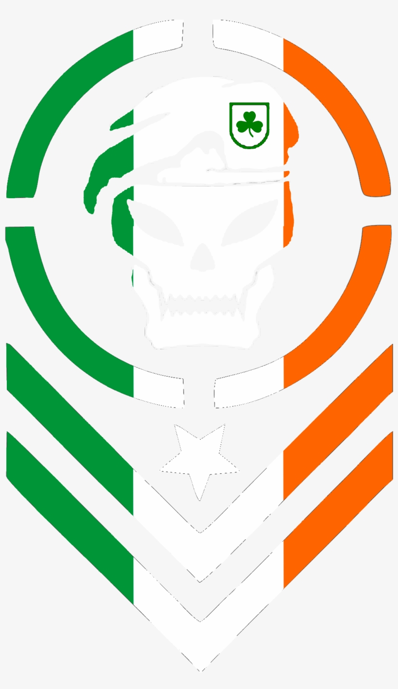 Black Ops Shamrock Irish Flag Image - Métal Mulisha, transparent png download