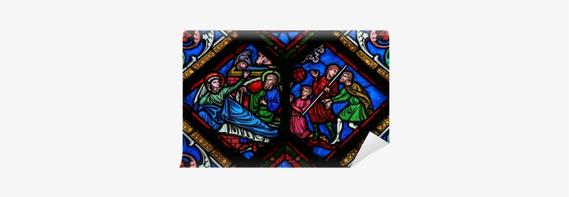 Nativity Scene At Christmas - Stained Glass, transparent png download