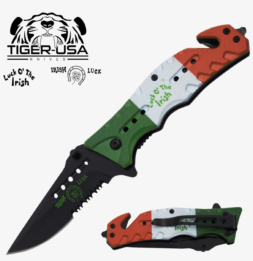 Irish Pride "irish Luck®" And "luck O' The Irish®" - Confederate Flag Knife, transparent png download
