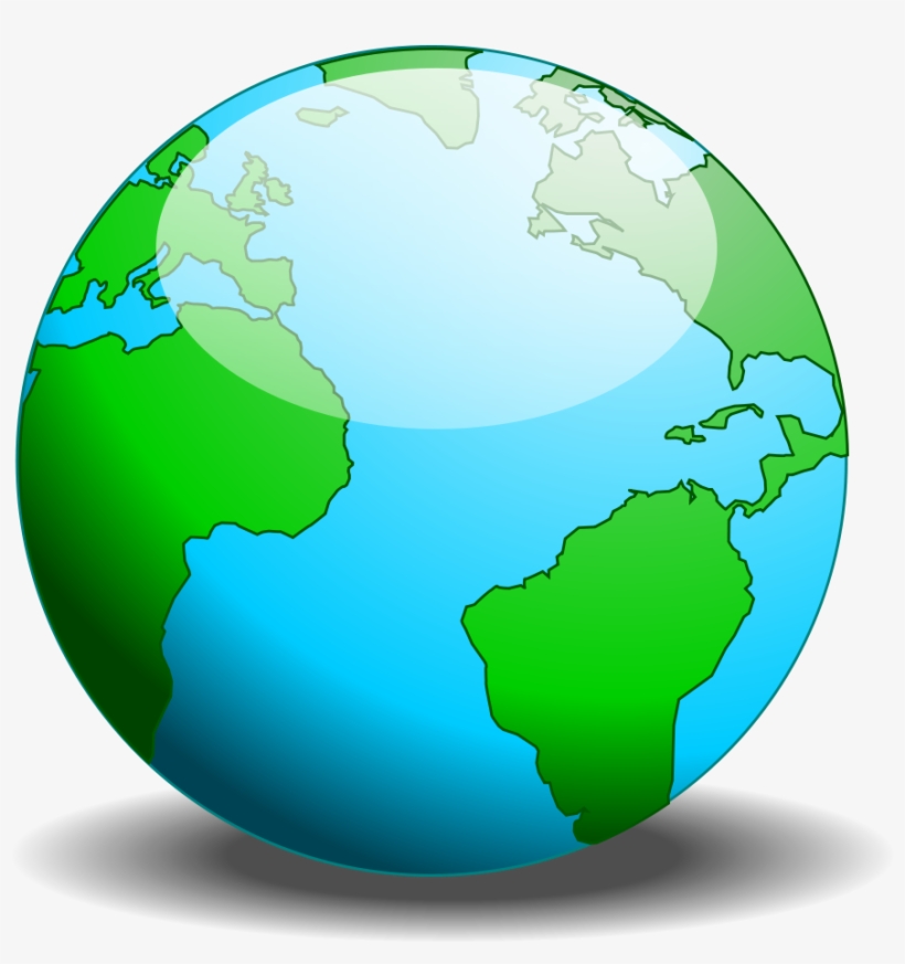 Simple Globe Vector - Clip Art, transparent png download