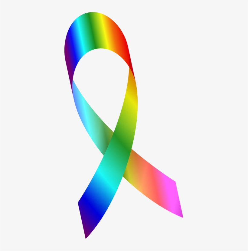 Lgbt Awareness Ribbon Pdf Computer Icons - Lgbtq Ribbon, transparent png download