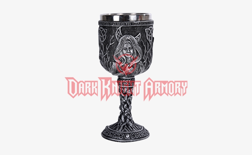 Triple Moon Goddess Chalice - Triple Goddess Wine Goblet Made Of Polyresin, transparent png download