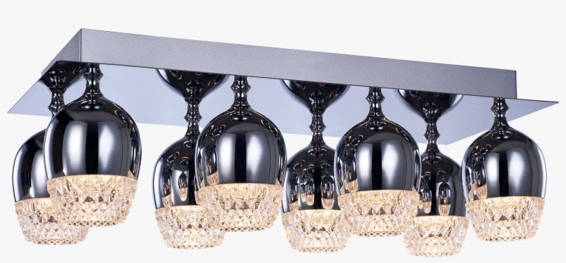 Illuminati Mx15030009-8a Chalice 8 Light Flush Chrome, transparent png download