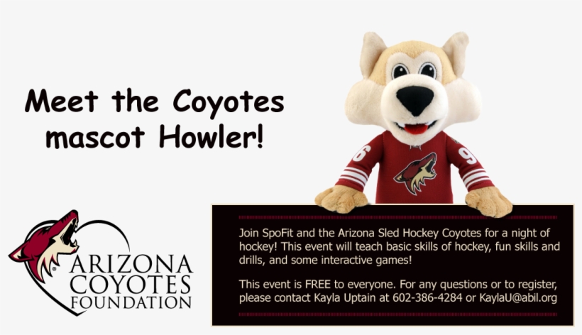 Join Spofit And The Arizona Sled Hockey Coyotes For - Phoenix Coyotes, transparent png download