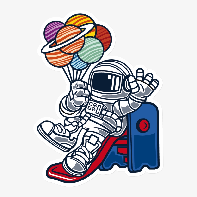 Sticker That Kick Ass Space Slider - Cartoon, transparent png download