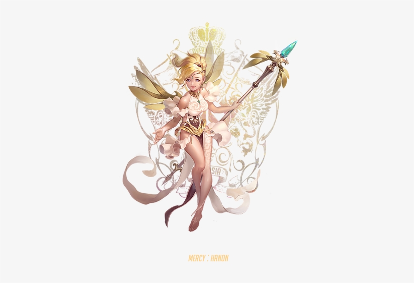 Mercy Hanon Overwatch Final Fantasy Ix Final Fantasy - Overwatch Mercy Fantasy, transparent png download