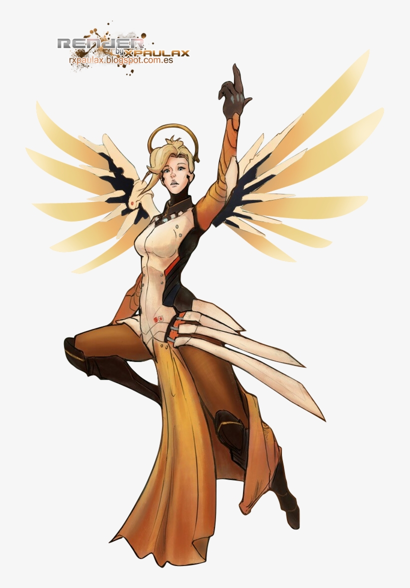 Free Overwatch Render - Overwatch Mercy Png, transparent png download