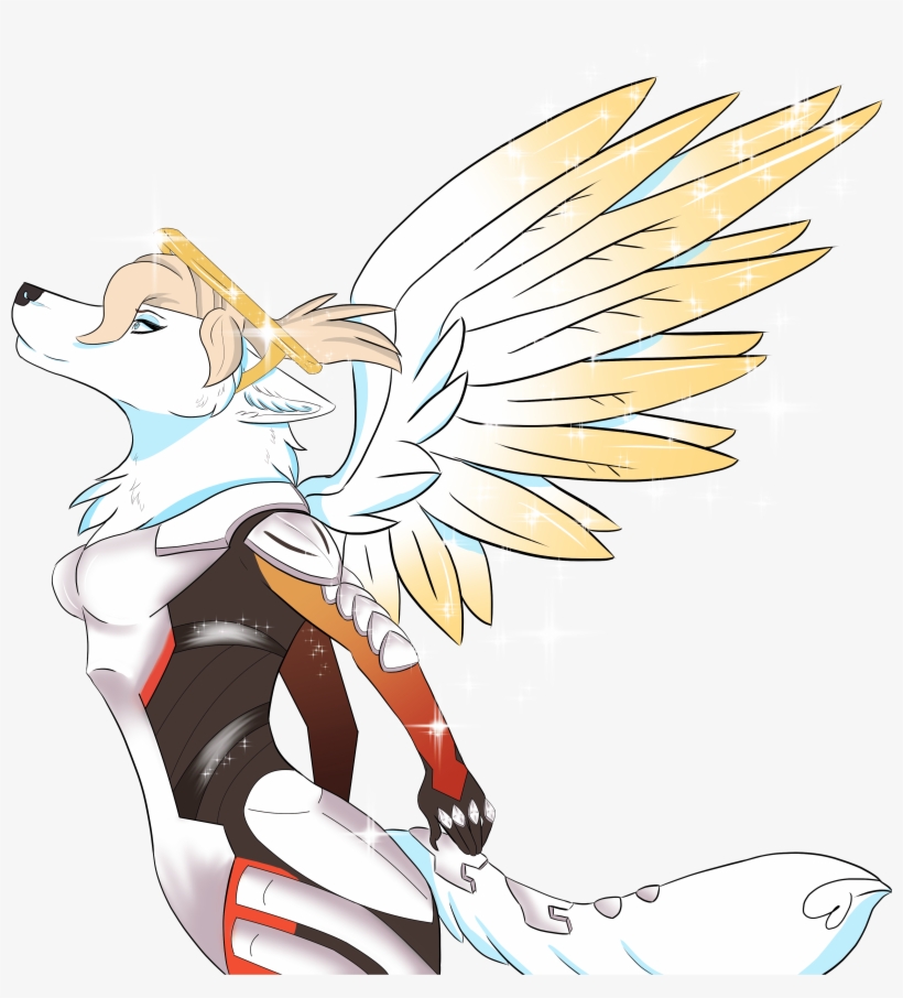 Overwatch - Mercy - Mercy Furry, transparent png download