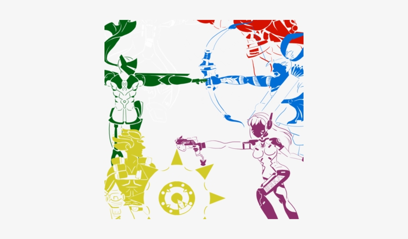 Overwatch Fight - Illustration, transparent png download