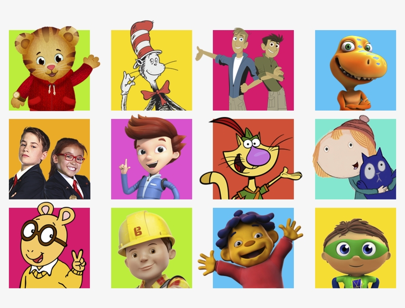 All Your Favorite Characters From Pbs Kids - Daniel Tigers Edible Image Photo Cake Topper Sheet, transparent png download