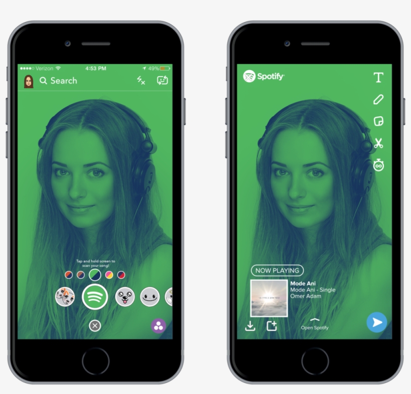 Snapchat Screen Png, transparent png download