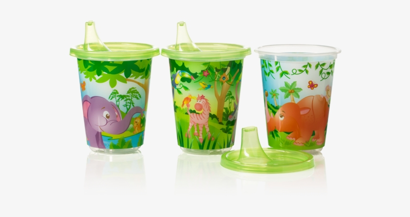 3pk Greenpng - Evenflo Cups, transparent png download