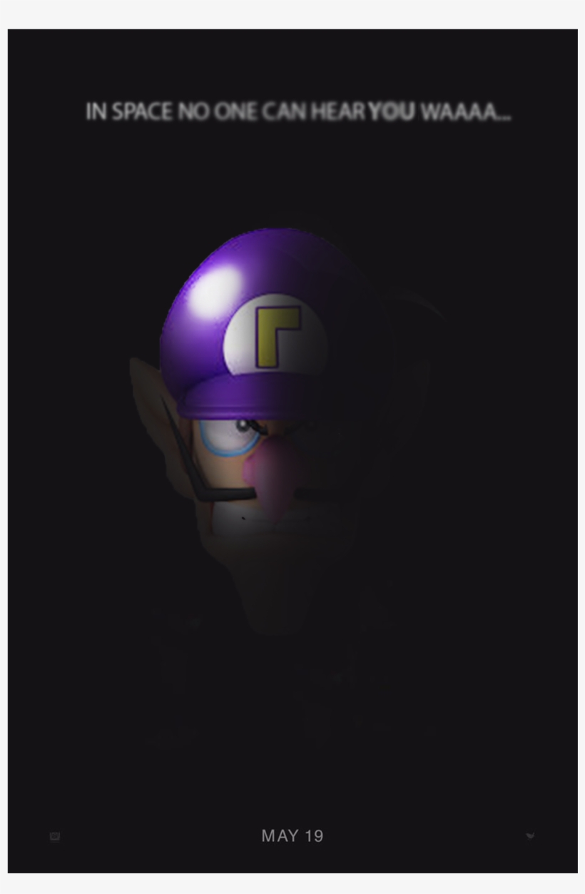 Waluigi Movie Poster - Poster, transparent png download