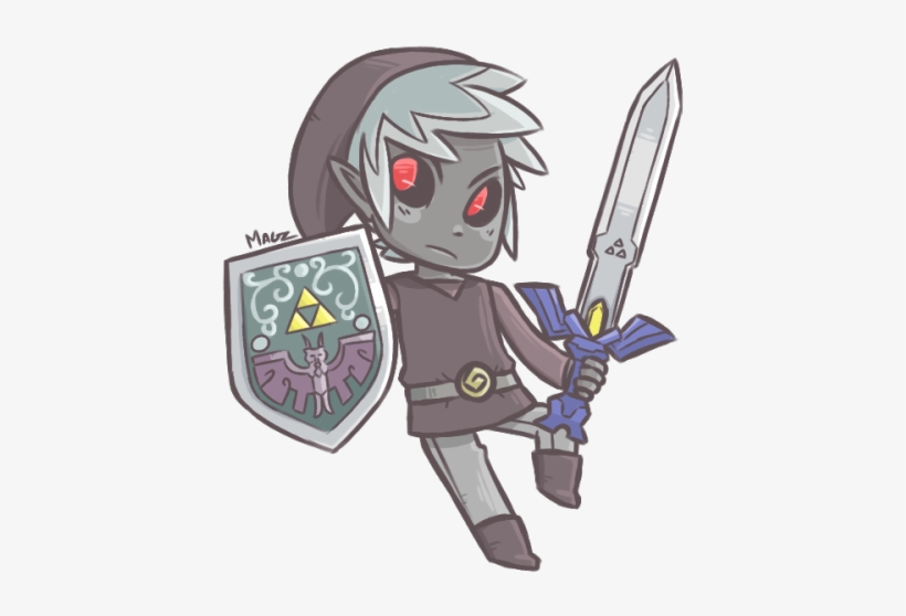 Dark Toon Link This Is My Entry For The Super Smash - Cartoon, transparent png download