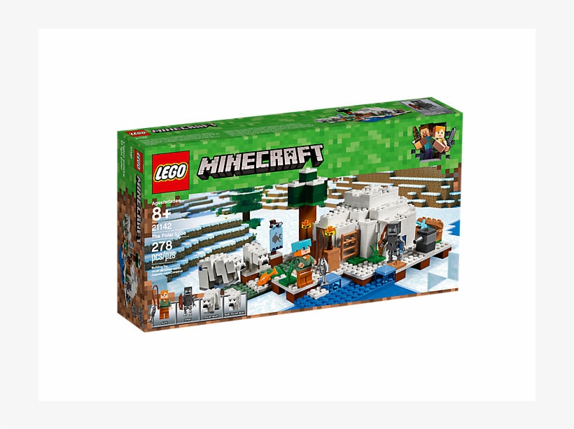 The Polar Igloo - Lego Minecraft 21123 The Iron Golem Building Kit, transparent png download