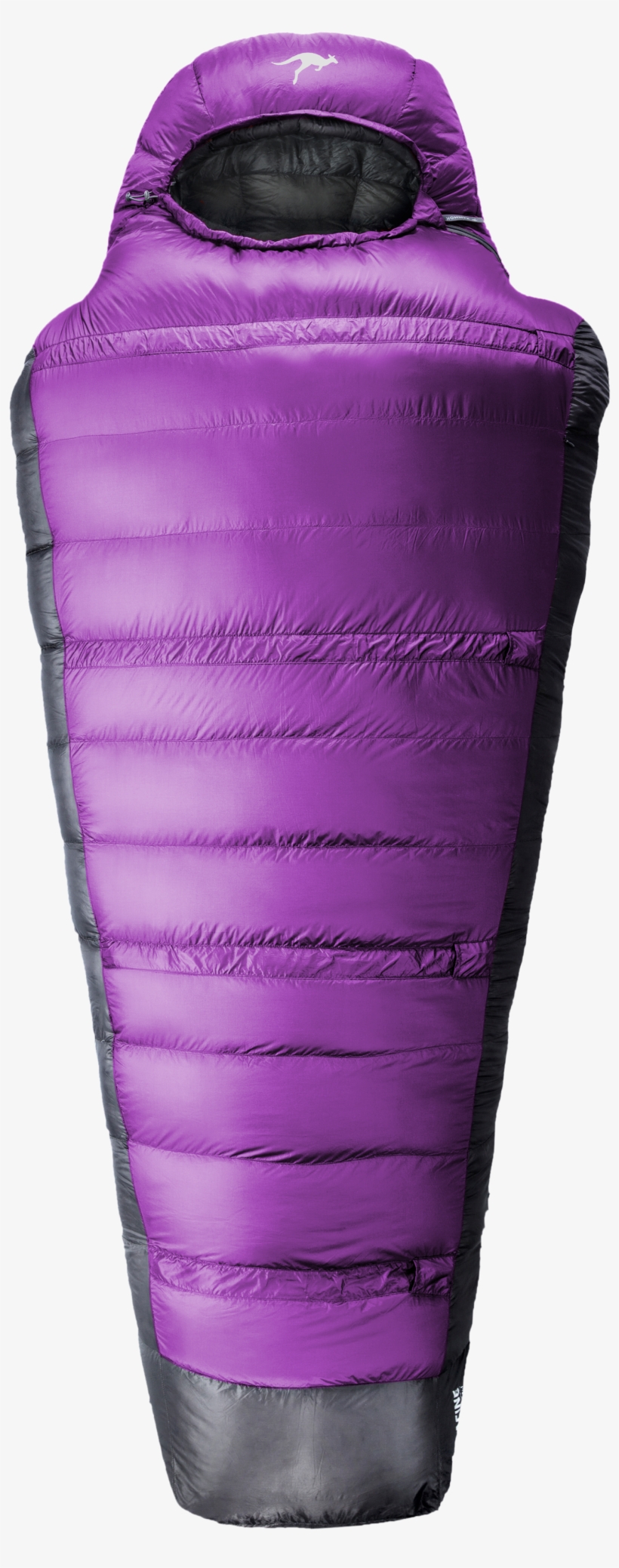 Granite Gray Granite Gray Granite Gray Granite Gray - Thylacine Down Sleeping Bag-half Moon Purple/stone, transparent png download