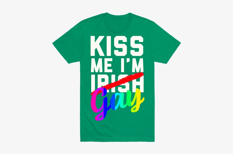 I'm Gay Mens T-shirt - Kiss Me I M Gay, transparent png download