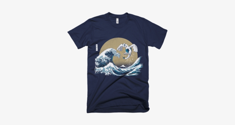 Lugia & The Great Wave Off Kanagawa - Great Wave Off Kanagawa Pokemon, transparent png download