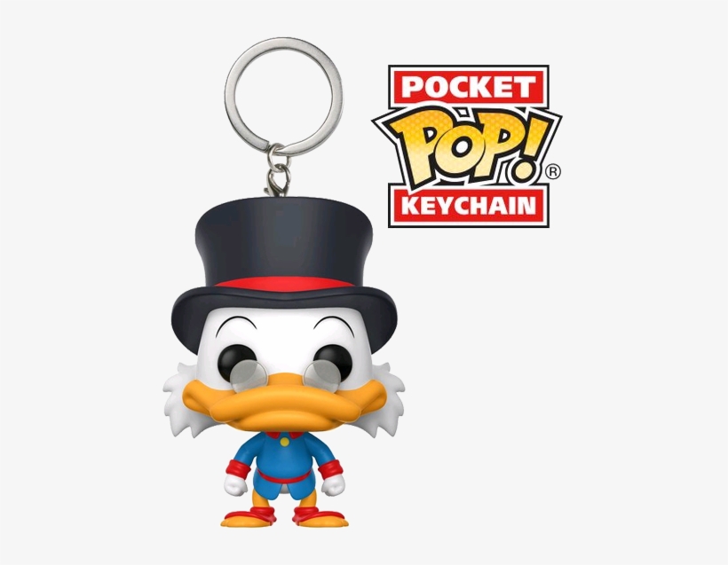Scrooge Mcduck Pocket Pop Keychain - Duck Tales - Scrooge Mcduck Pocket Pop! Keychain, transparent png download